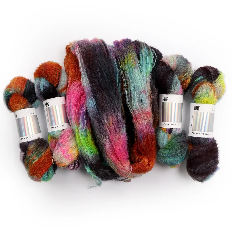 hedgehog-fibres-alpaca-boucl-stardust-laine-100g image 1