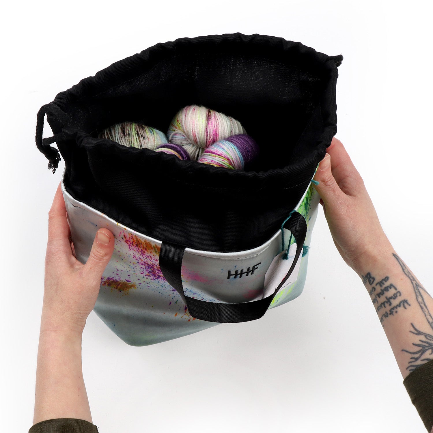 hedgehog-fibres-potluck-515-sac-projet-soie-teint-main image 3