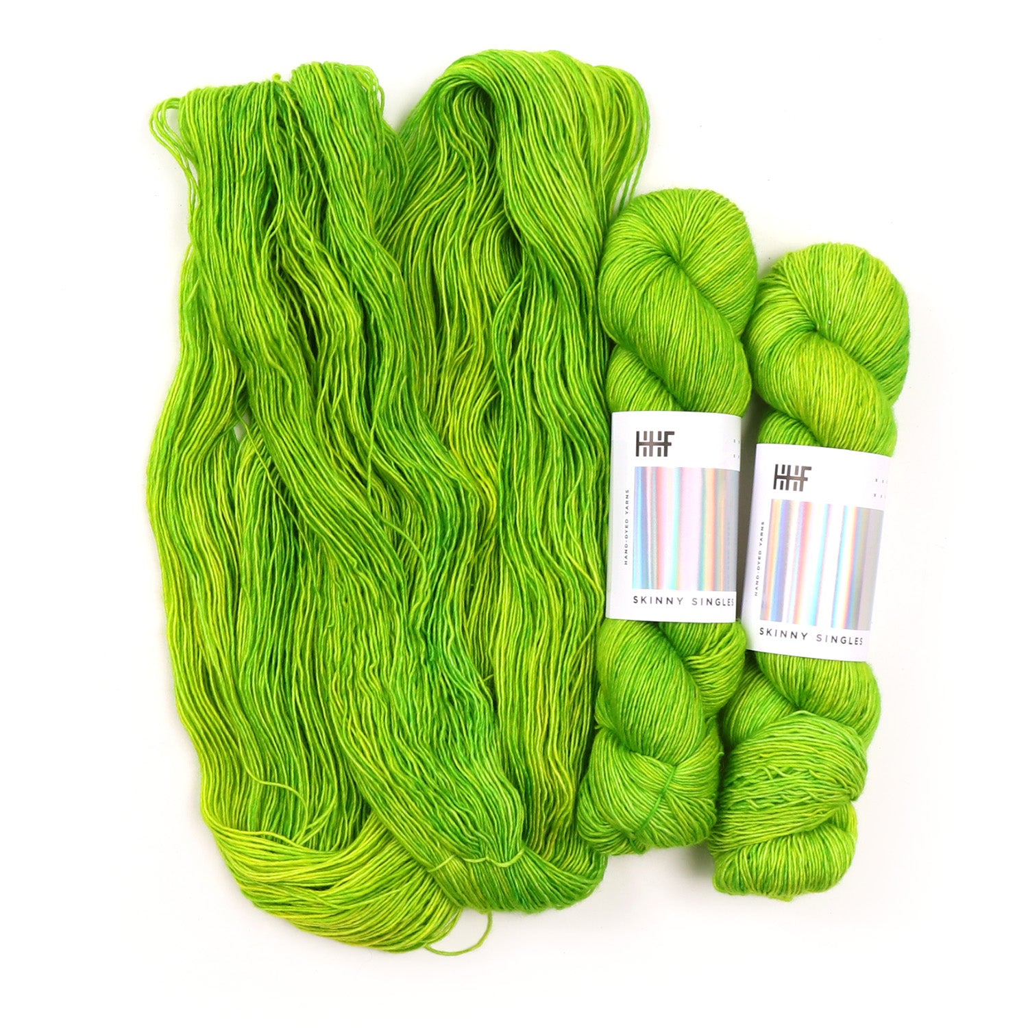 hedgehog-fibres-custom-dye-shamrock-fil-tricoter-teint-main image 2