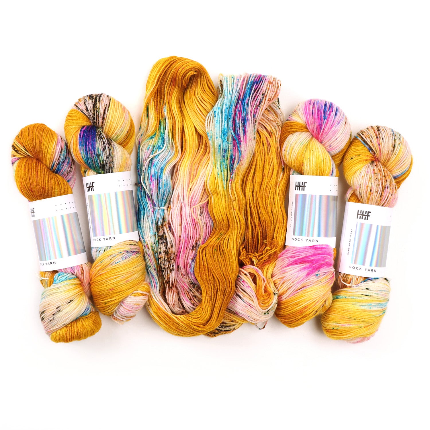 hedgehog-fibres-sock-fool-s-gold-fil-chaussette-100g-merinos image 1
