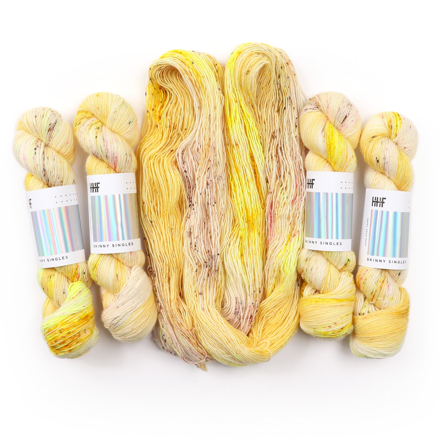 hedgehog-fibres-custom-dye-order-mellow-yellow-fil-kidsilk-lace image 8