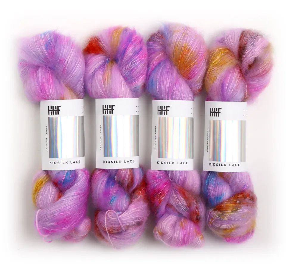 hedgehog-fibres-kidsilk-lace-birthday-cake-fil-dentelle-mohair-50g image 1