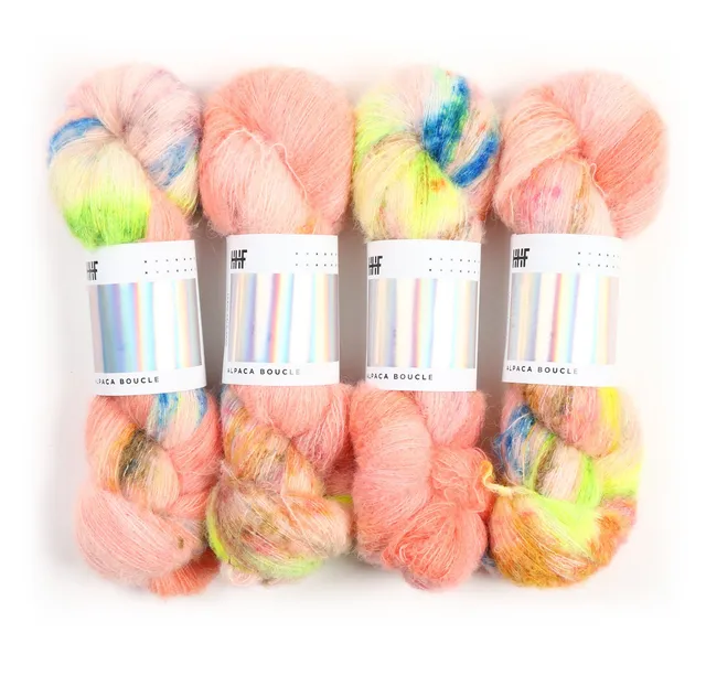 hedgehog-fibres-alpaca-boucle-bloom-laine-alpaga-620m image 1