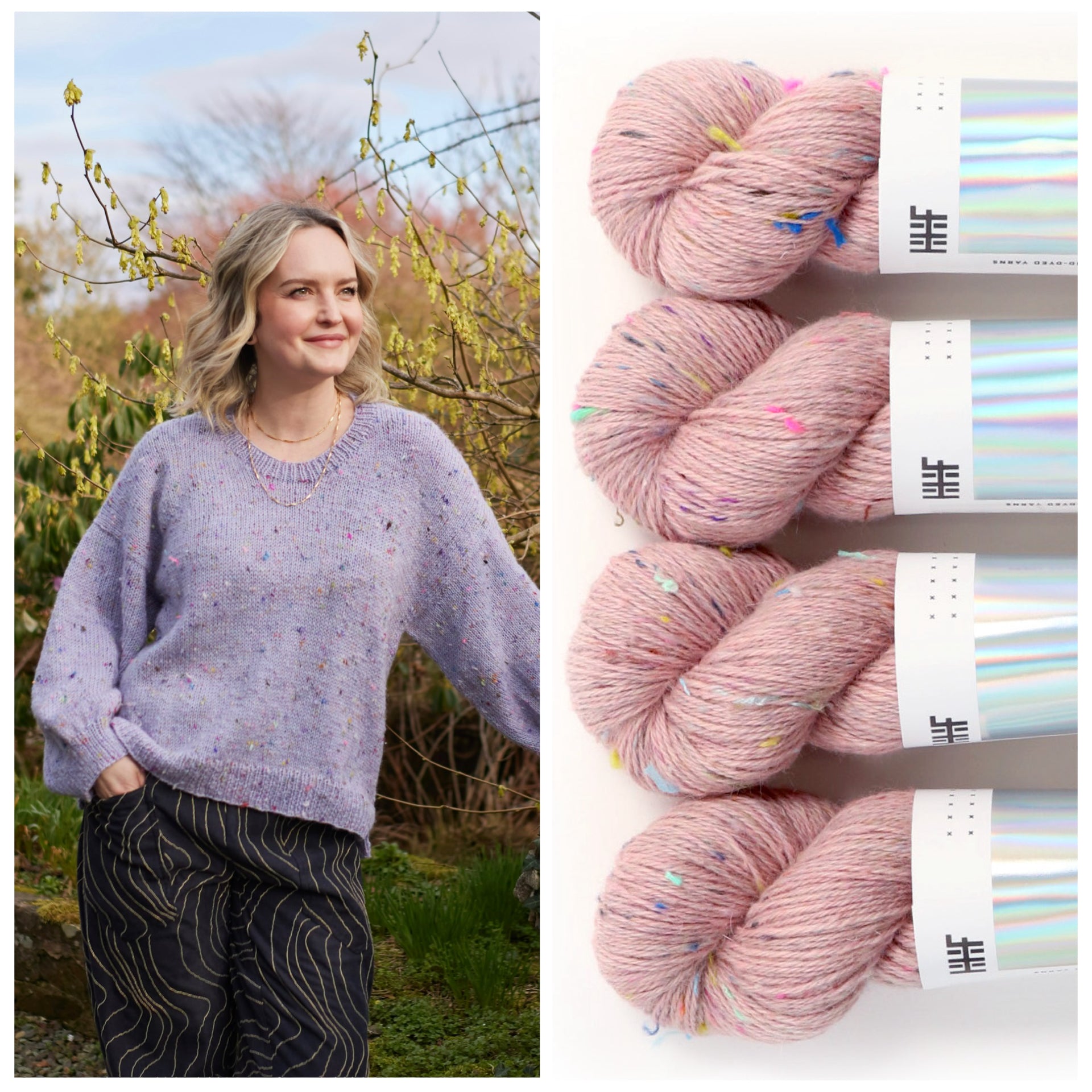 hedgehog-fibres-cozy-tweedy-set-bliss-kit-laine-5-cheveaux-recycl image 1