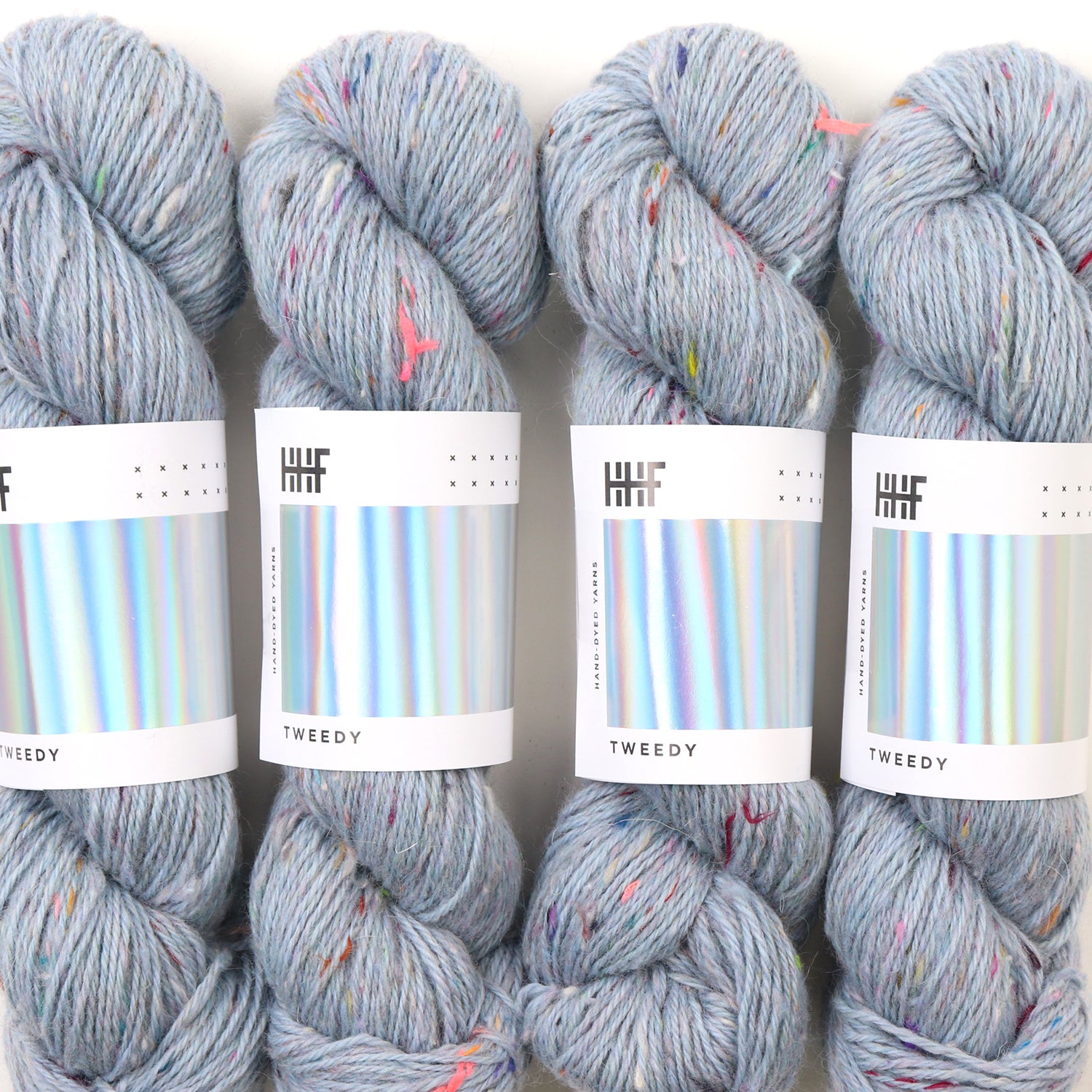 hedgehog-fibres-tweedy-moonlight-fil-dk-100g-laine-recycl-e-bleue image 5