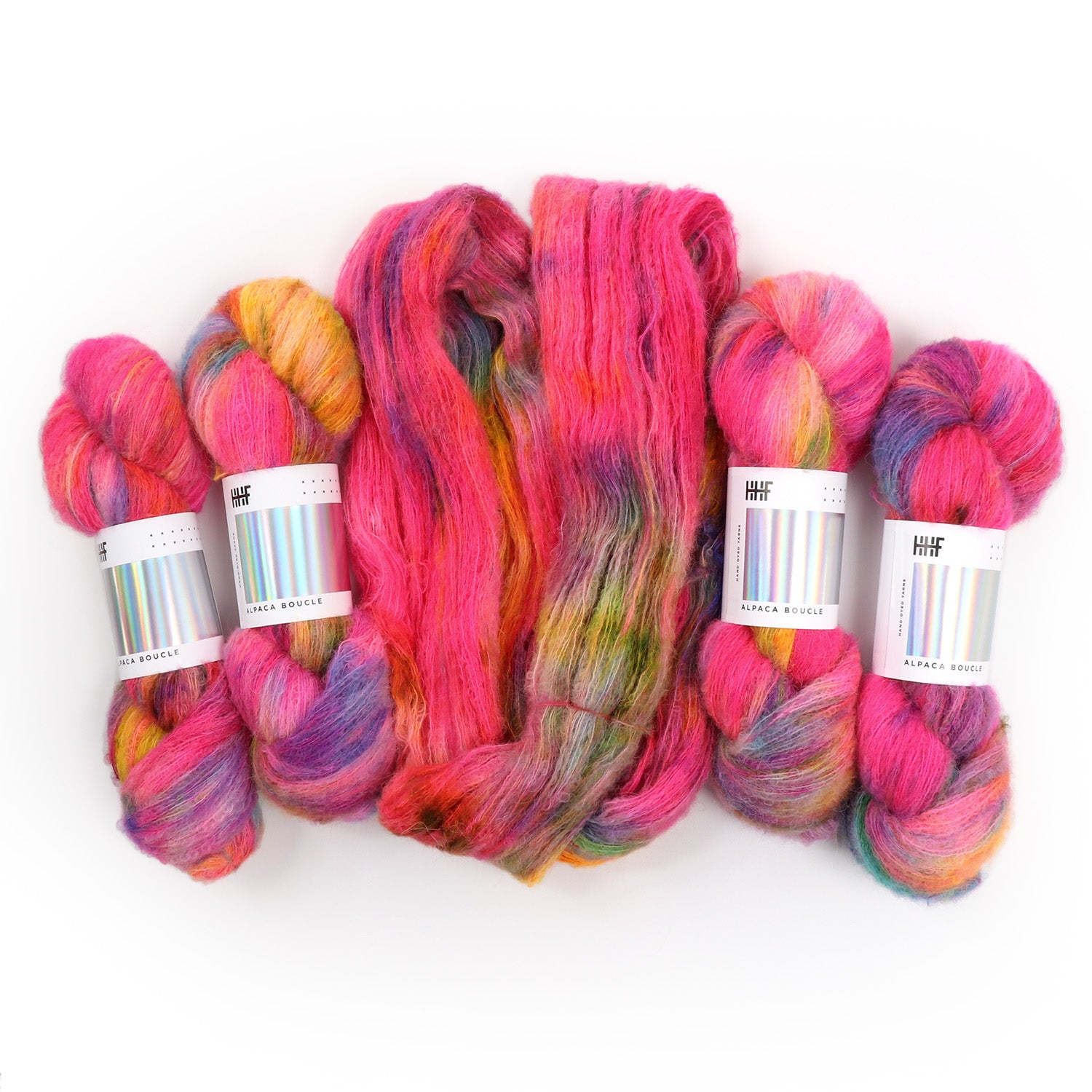 hedgehog-fibres-alpaca-boucle-heartbreaker-fil-dentelle-100g image 1