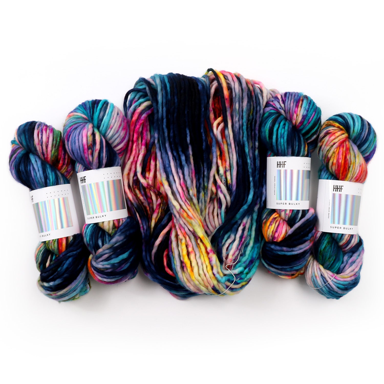 hedgehog-fibres-custom-dye-midnight-lagoon-laine-sur-commande image 3
