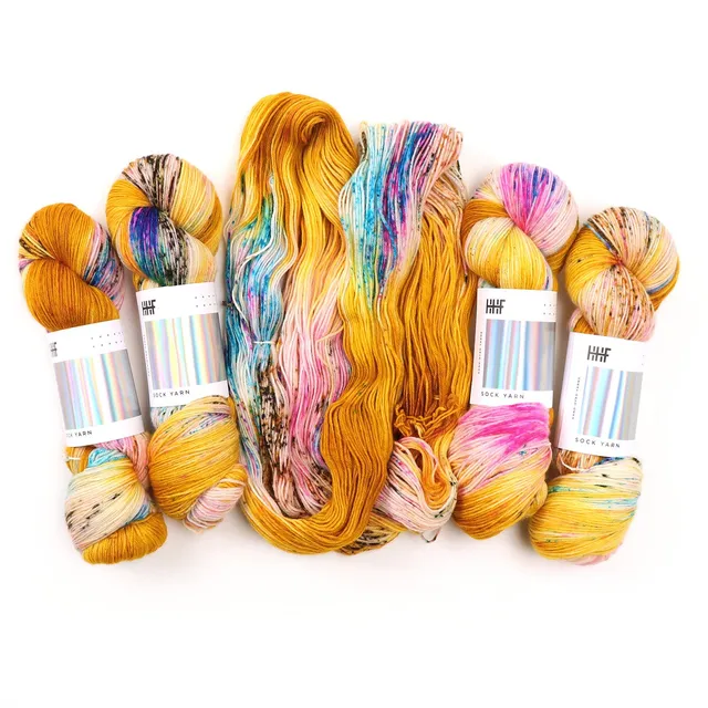 hedgehog-fibres-sock-fool-s-gold-fil-chaussette-100g-merinos image 1