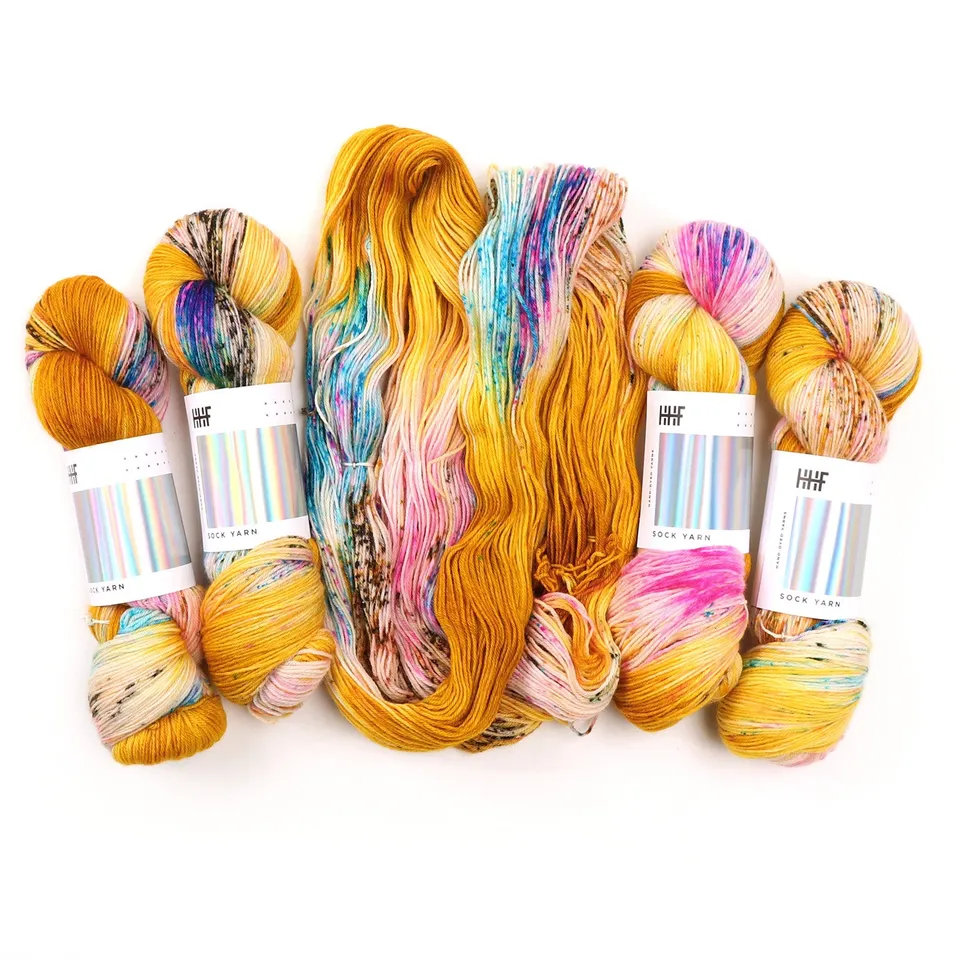 hedgehog-fibres-sock-fool-s-gold-fil-chaussette-100g-merinos image 1