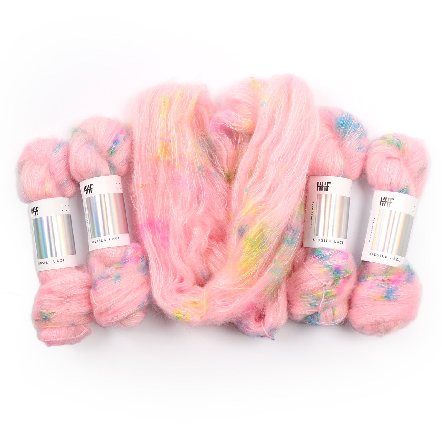 hedgehog-fibres-custom-dye-order-kiss-kiss-fil-kidsilk-lace-rose image 4