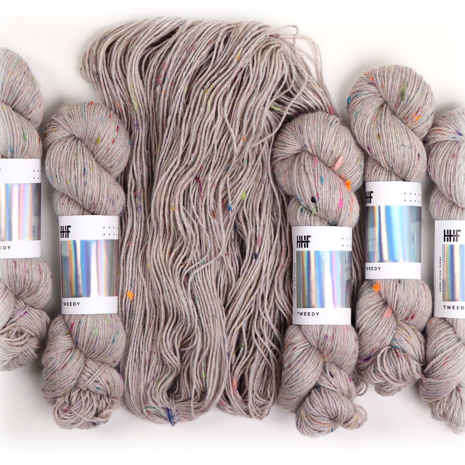 hedgehog-fibres-tweedy-laine-dk-100g-tweed-recycl-mouchet image 3