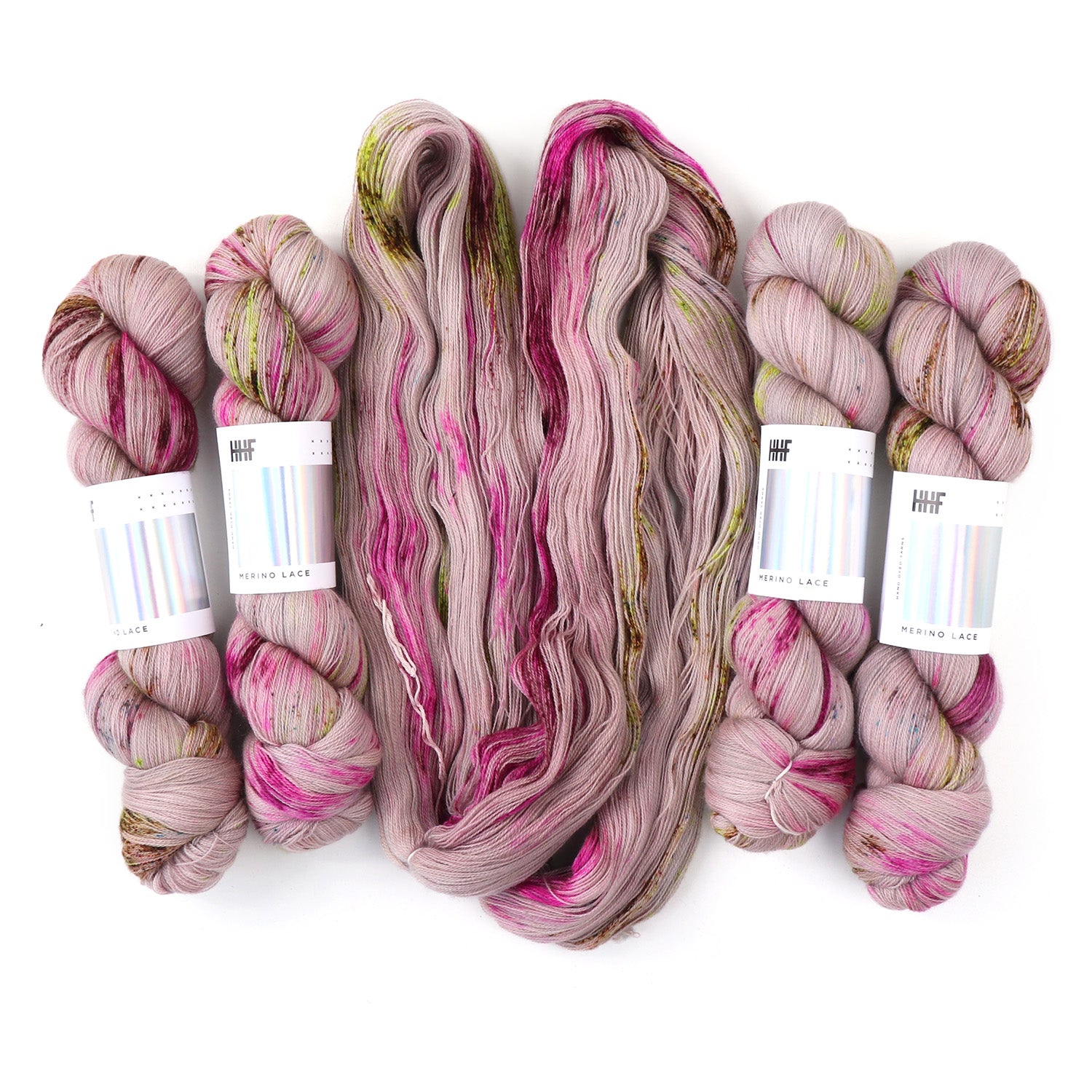 hedgehog-fibres-merino-lace-potluck-3408-fil-dentelle-100g image 1