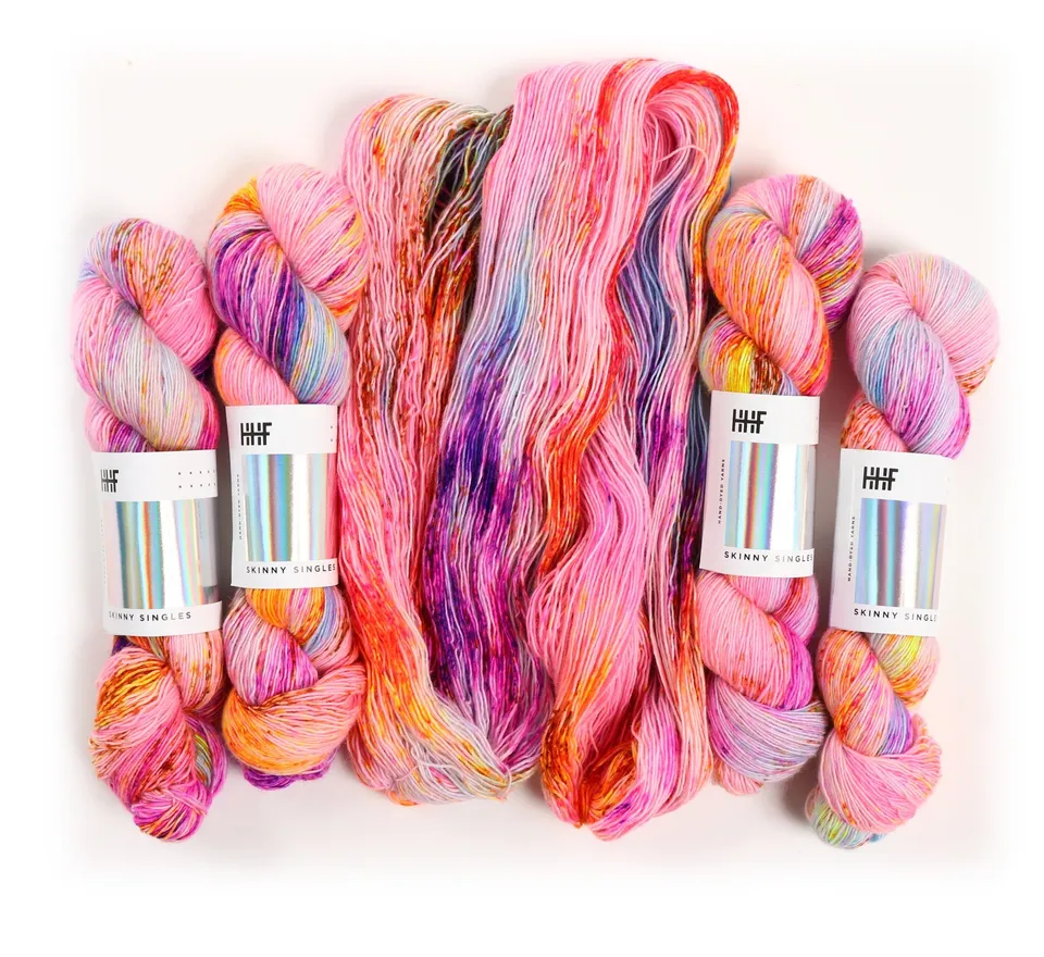 hedgehog-fibres-skinny-singles-sweet-pea-laine-dentelle-100g-vert image 1