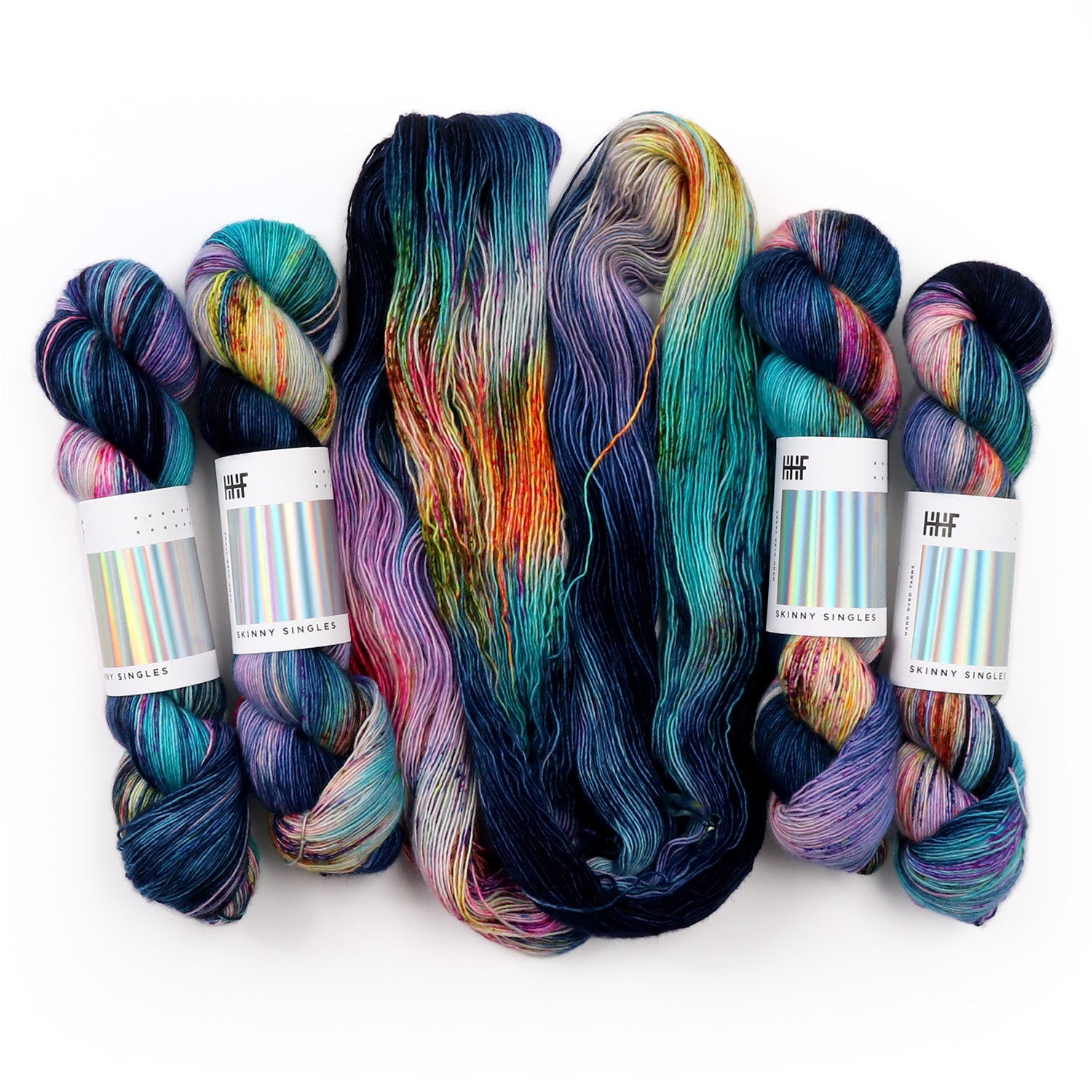 hedgehog-fibres-custom-dye-midnight-lagoon-laine-sur-commande image 6