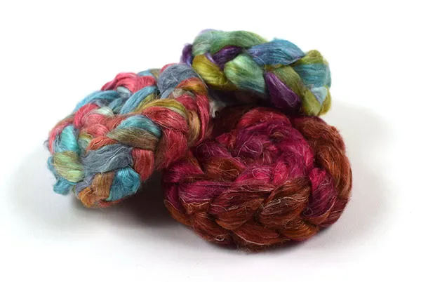 handmaiden-flyss-sliver-25g-fibre-soie-lin-filer image 1