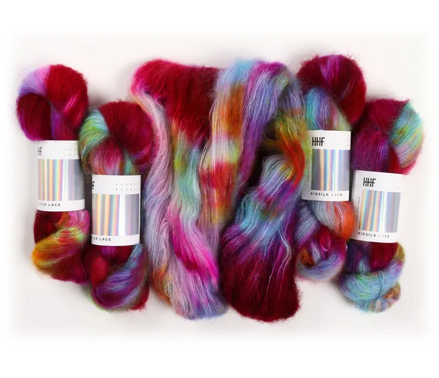 hedgehog-fibres-kidsilk-lace-mulberry-fil-mohair-soie-50g image 1