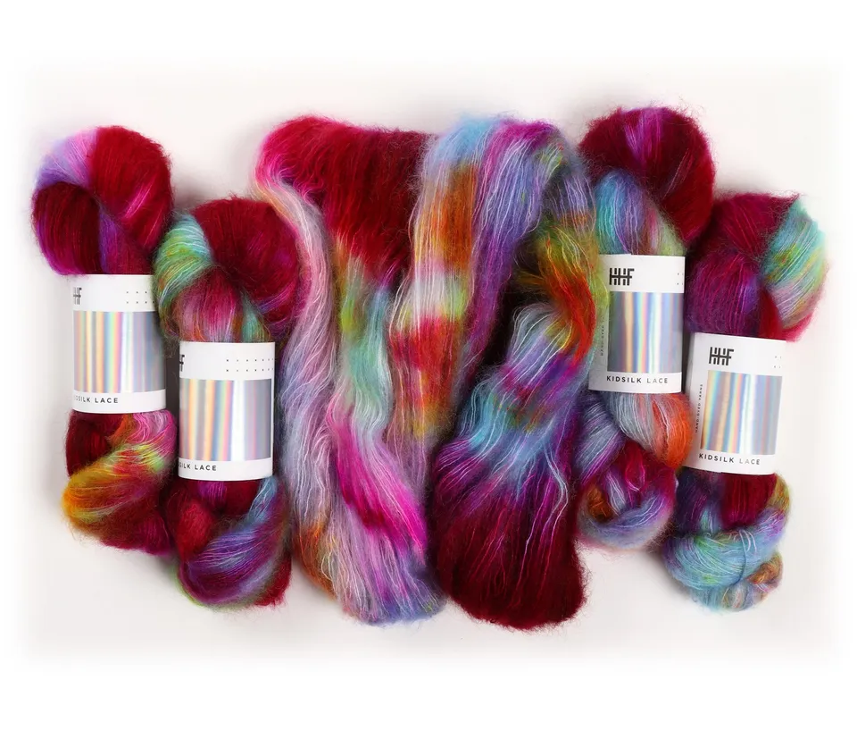 hedgehog-fibres-kidsilk-lace-mulberry-fil-mohair-soie-50g image 1