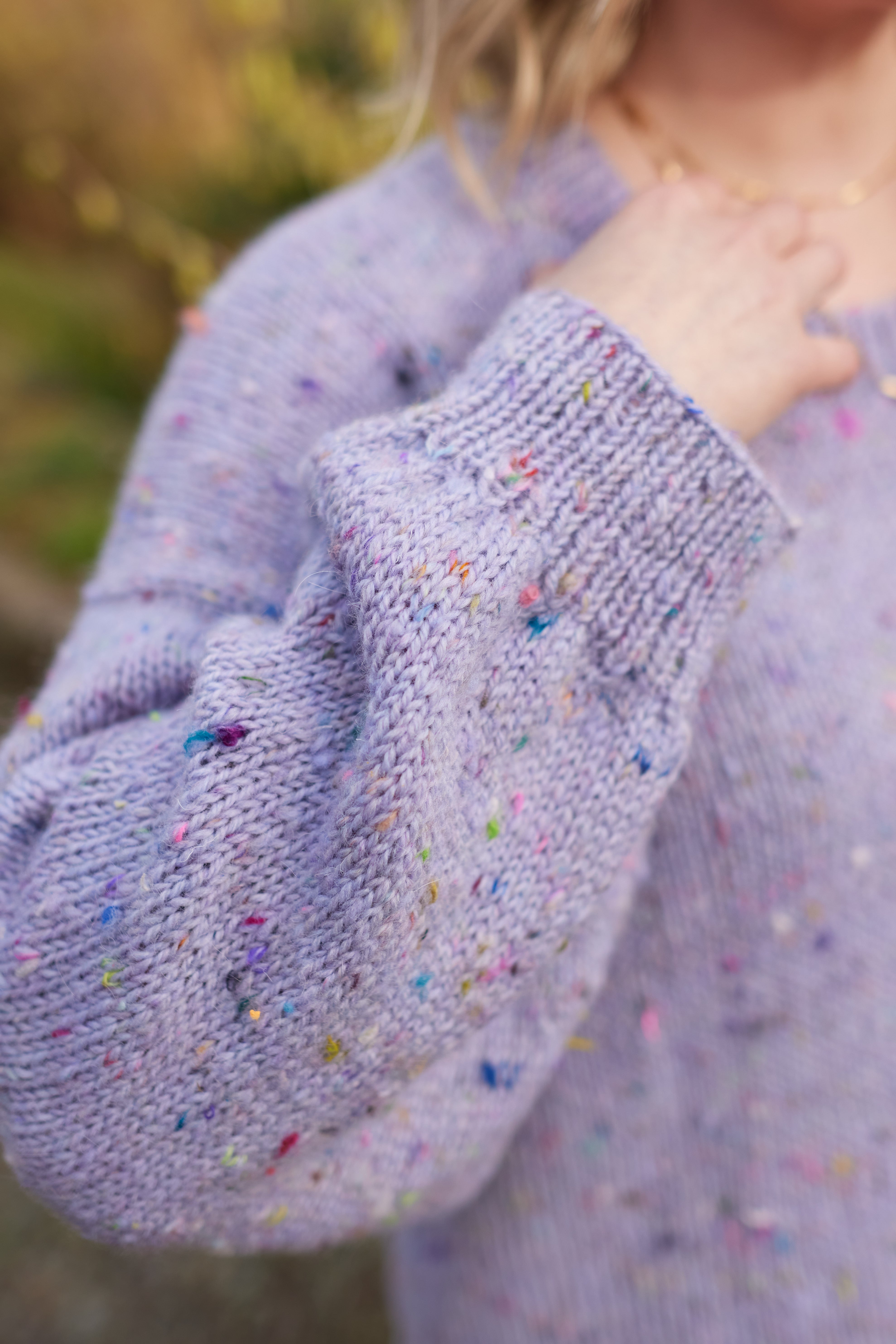 hedgehog-fibres-patterns-cozy-tweedy-patron-tricot-pull-ample image 3