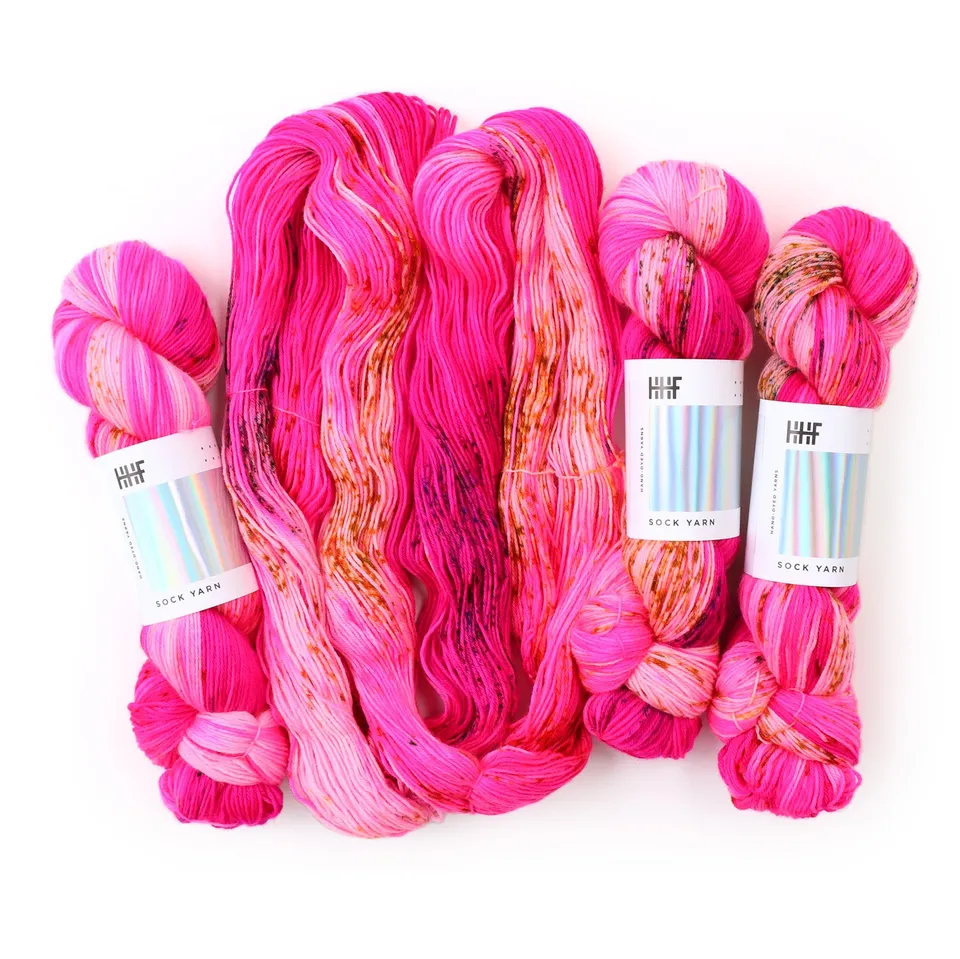 hedgehog-fibres-custom-dye-order-pinky-swear-fil-rose image 1