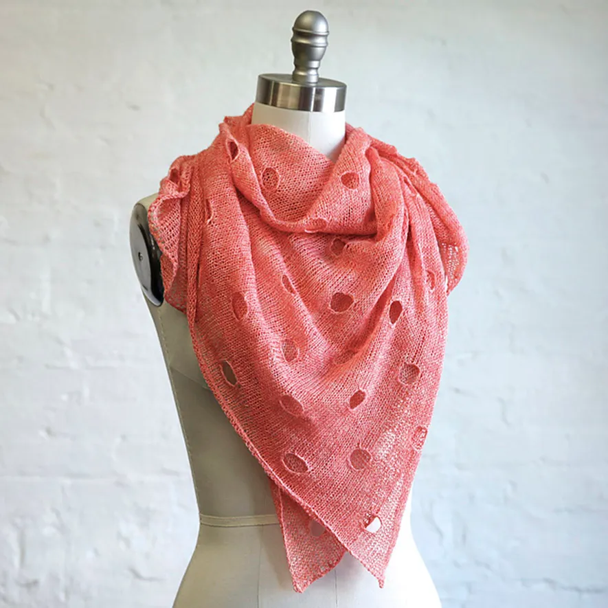 handmaiden-patterns-patron-tricot-holey-square-shawl-ch-le-ajour image 1
