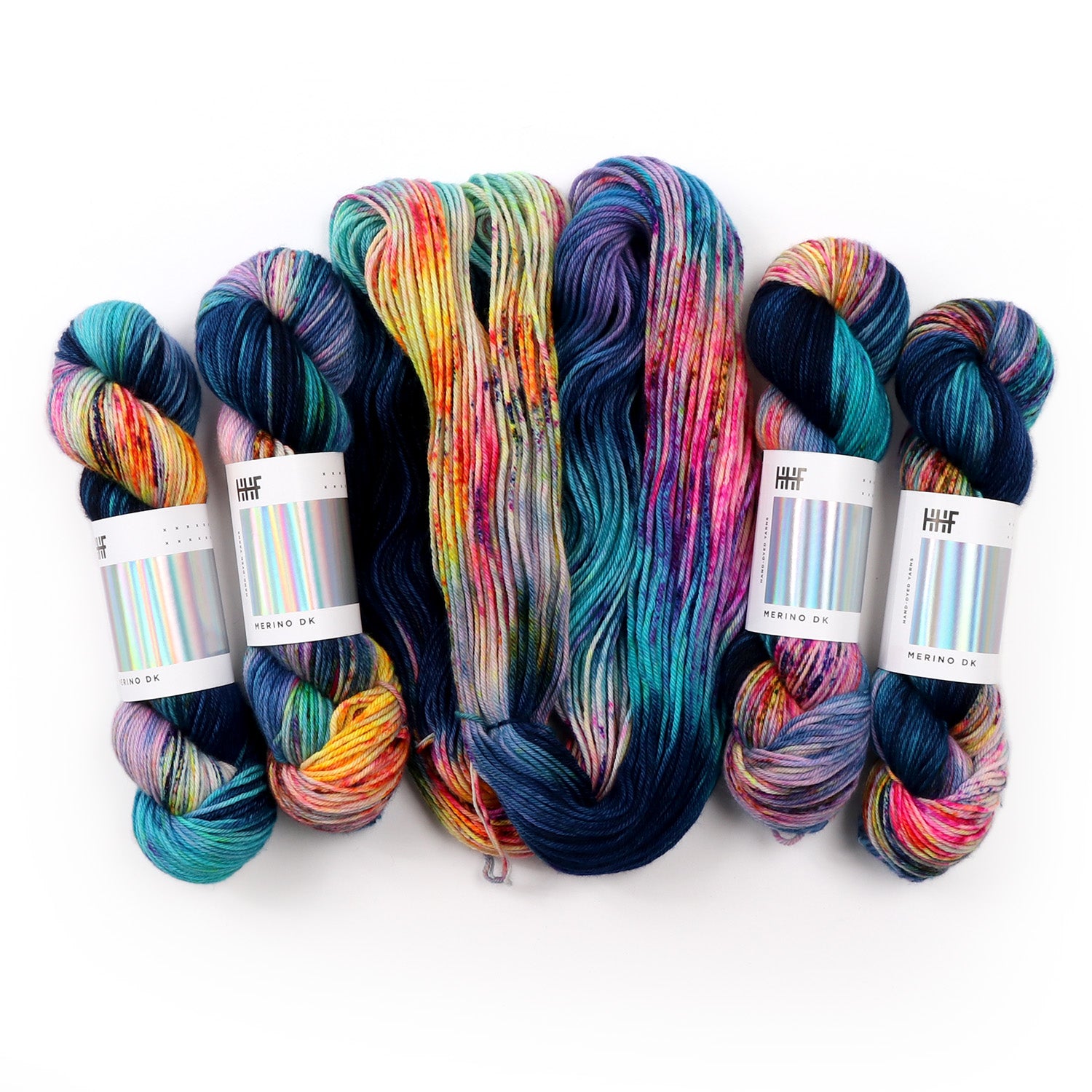 hedgehog-fibres-custom-dye-midnight-lagoon-laine-sur-commande image 8