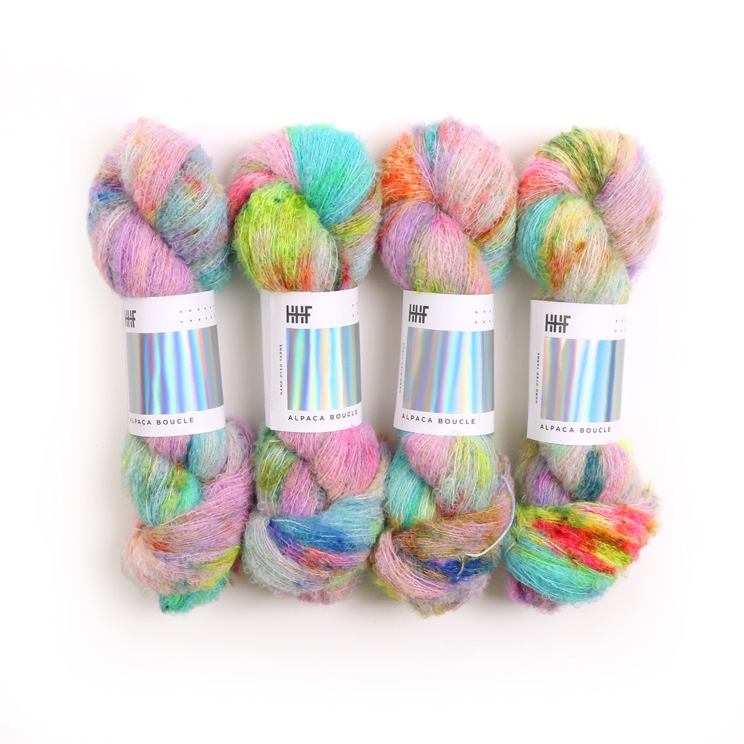 hedgehog-fibres-alpaca-boucle-laine-sunshower-100g-alpaga image 2