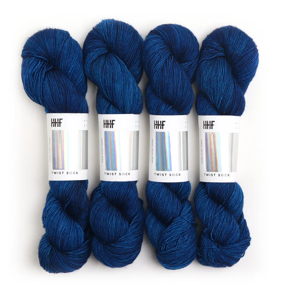 hedgehog-fibres-twist-sock-ink-laine-chaussettes-100g-bfl image 1