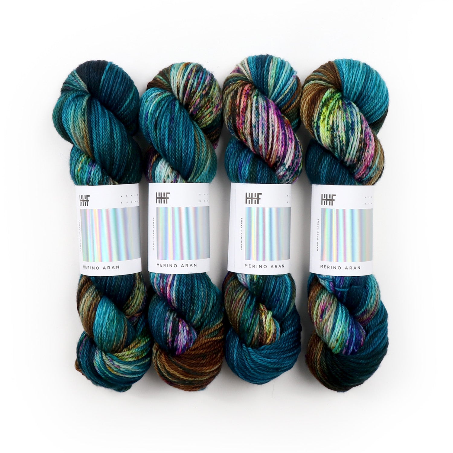 hedgehog-fibres-merino-aran-stargazing-laine-pull-gris-100g image 2