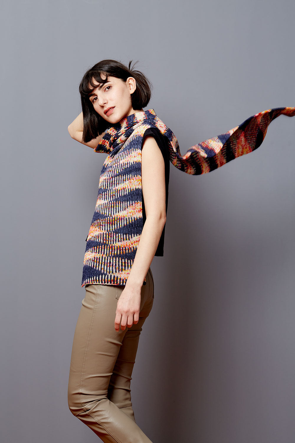 gusto-wool-flicker-scarf-patron-tricot-charpe-brioche image 6
