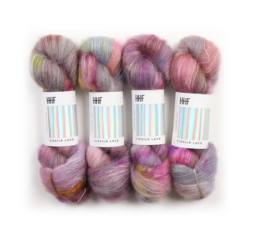 hedgehog-fibres-kidsilk-lace-mohair-soie-50g-dentelle image 1