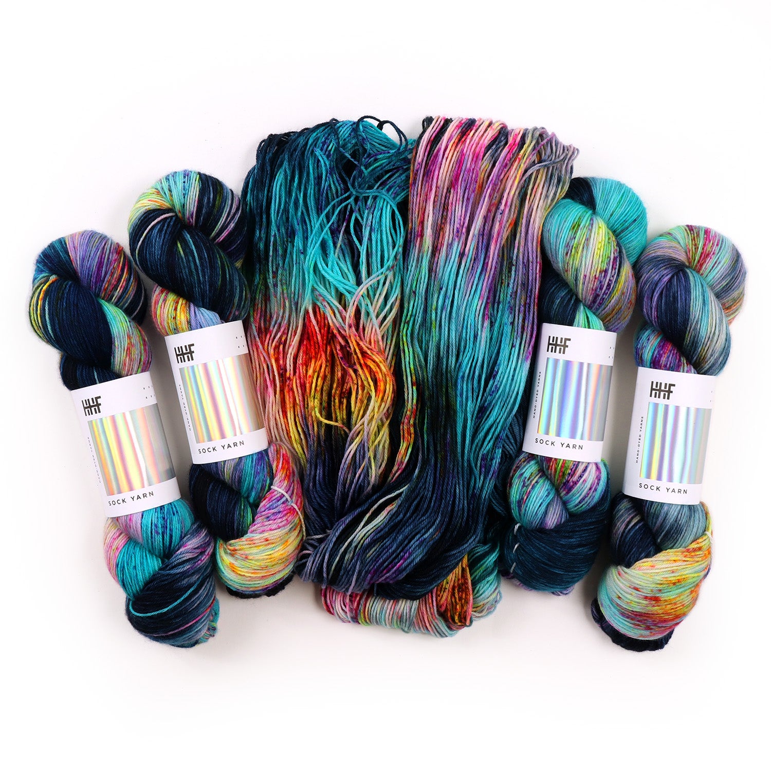 hedgehog-fibres-custom-dye-midnight-lagoon-laine-sur-commande image 1