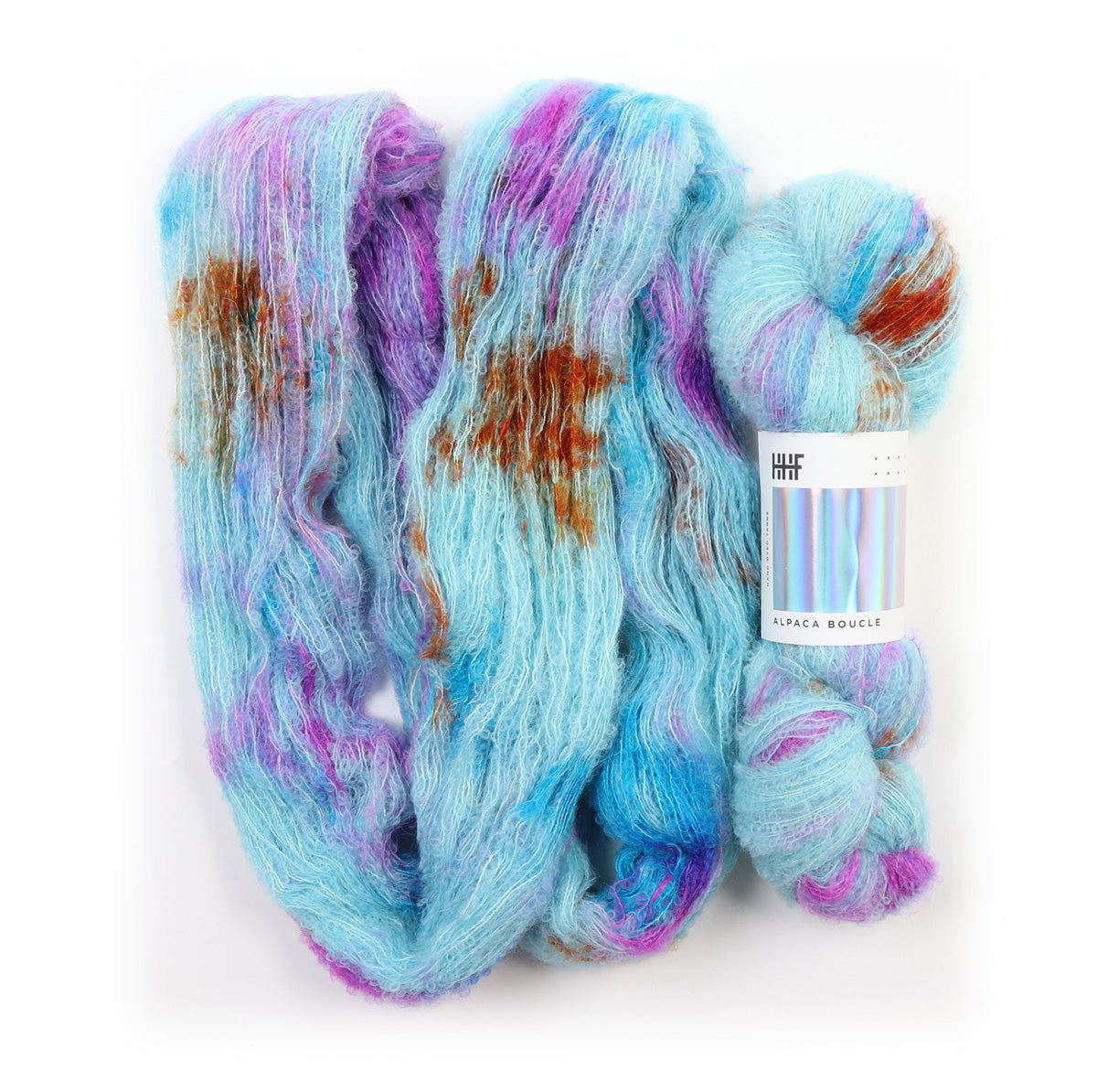hedgehog-fibres-monet-fil-tricoter-cheveau-teint-main image 2