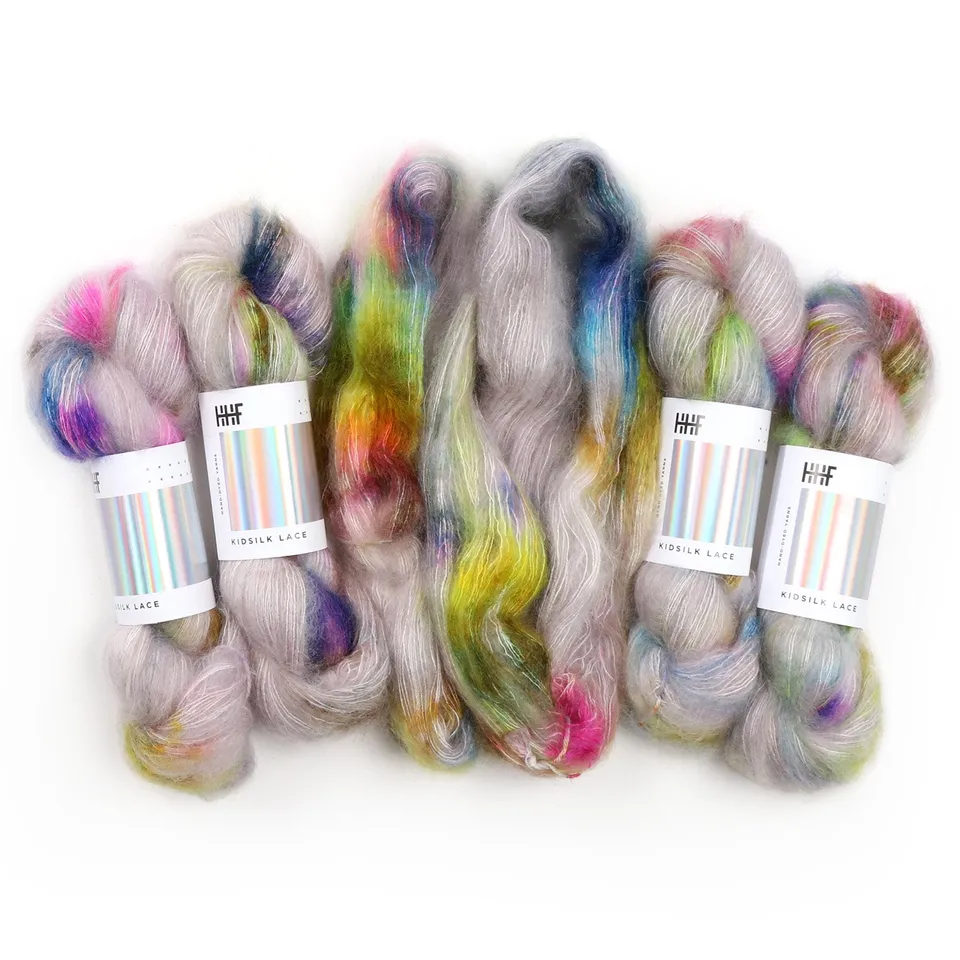 hedgehog-fibres-kidsilk-juniper-laine-dentelle-50g-mohair image 1