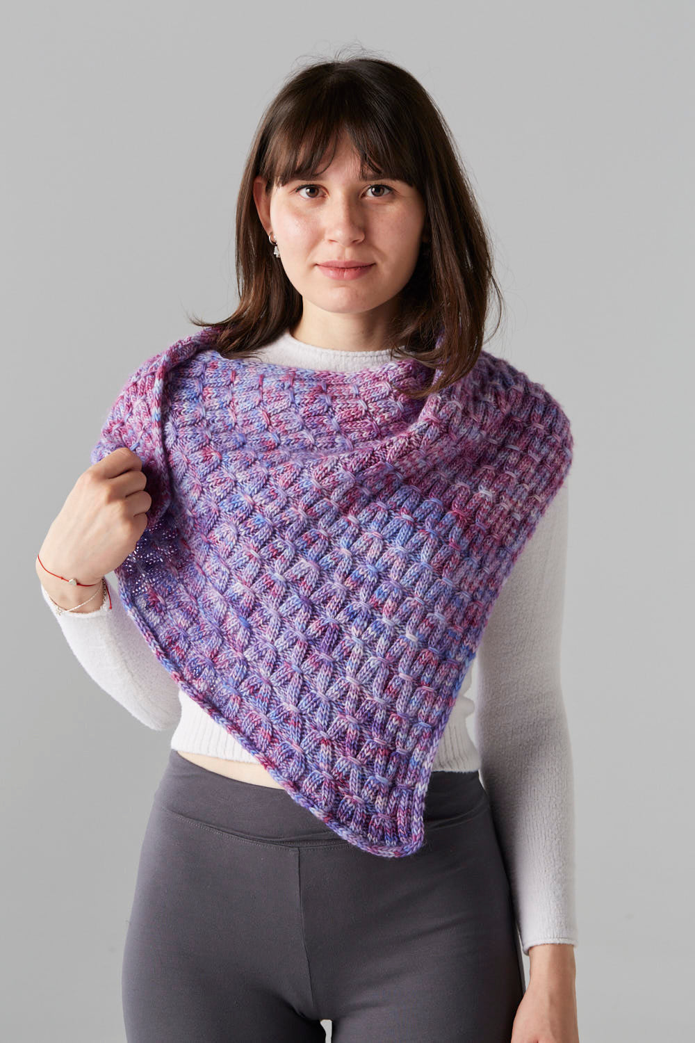 gusto-wool-ogee-shawl-patron-tricot-ch-le-triangle image 5