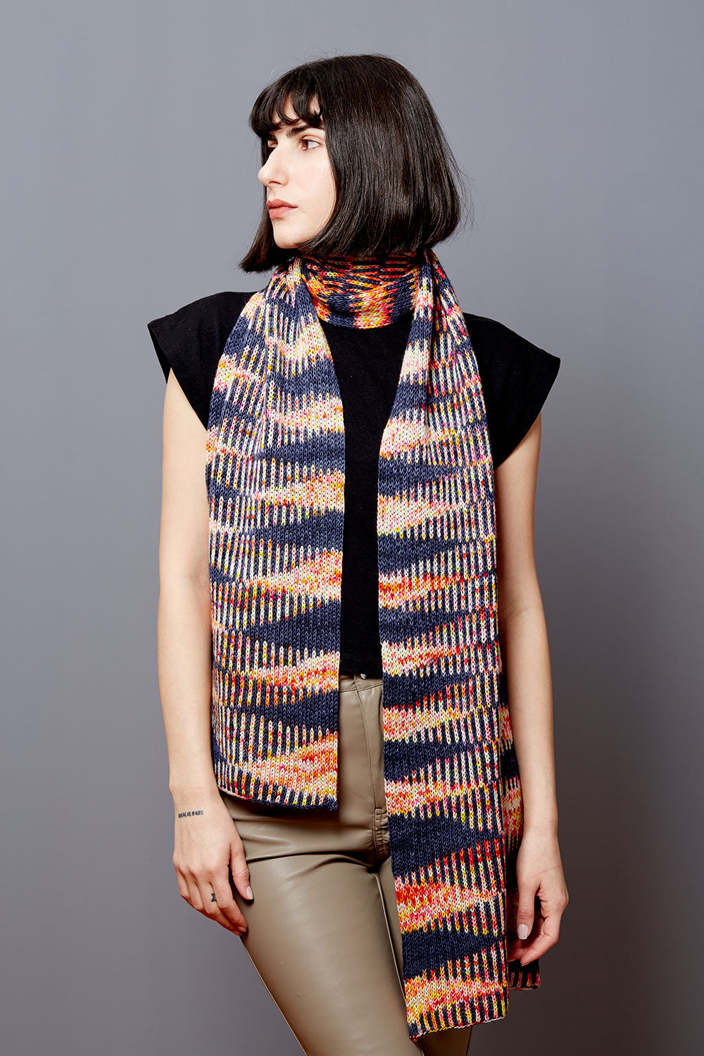 gusto-wool-flicker-scarf-patron-tricot-charpe-brioche image 5