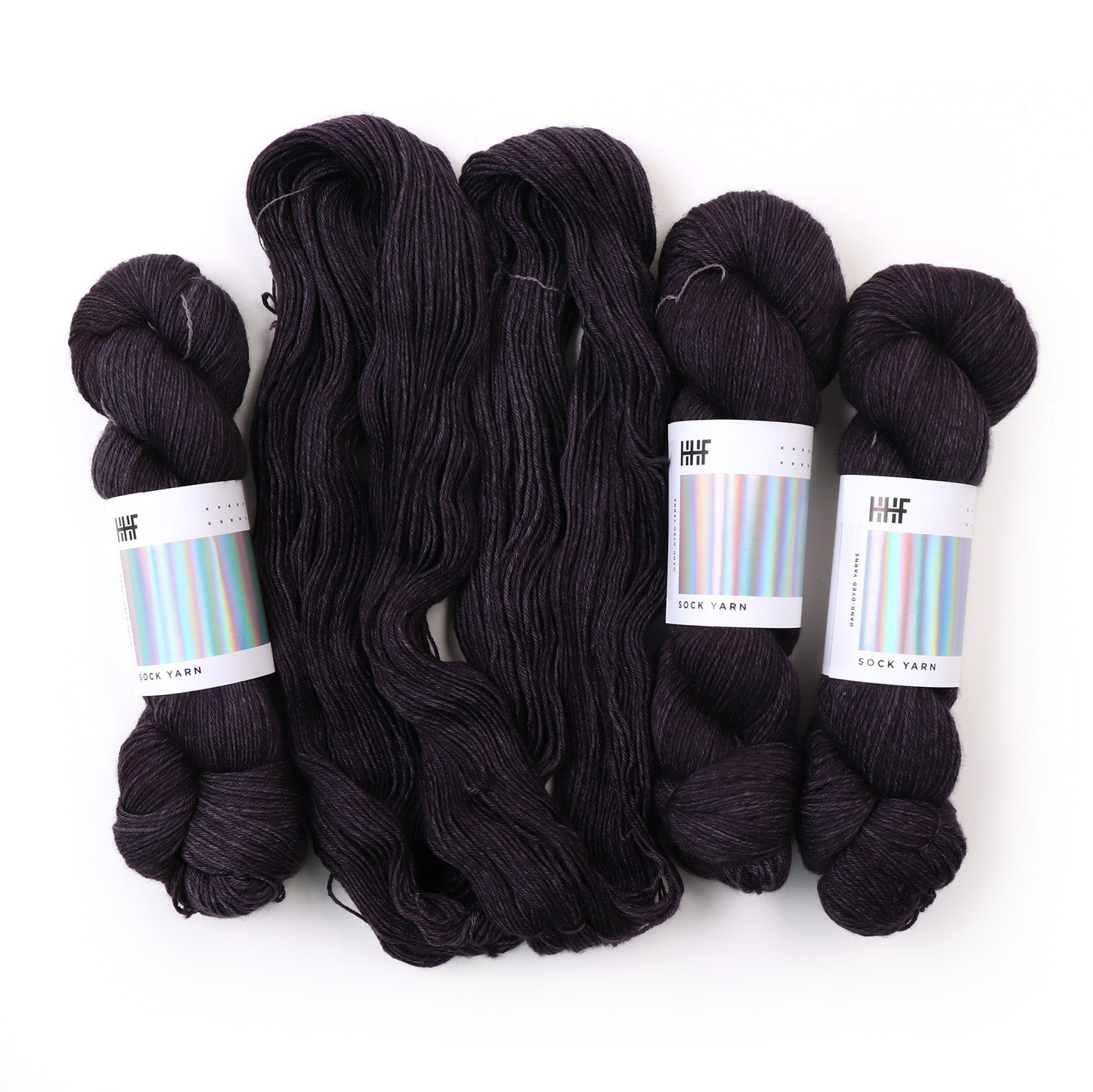 hedgehog-fibres-sock-yarn-graphite-fil-chaussettes-100g-m-rinos image 1