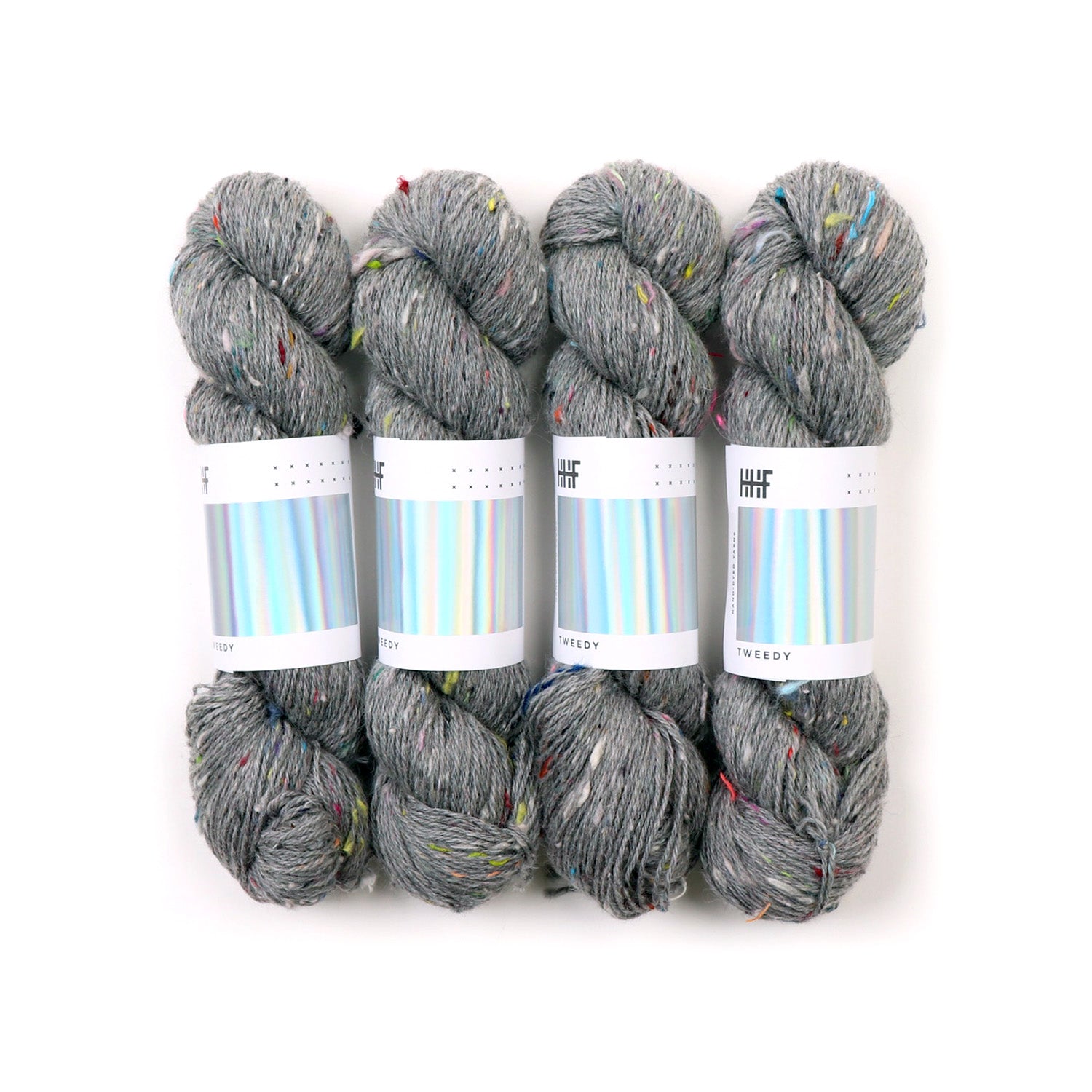 hedgehog-fibres-tweedy-haze-laine-grise-recycl-e-100g-dk image 3