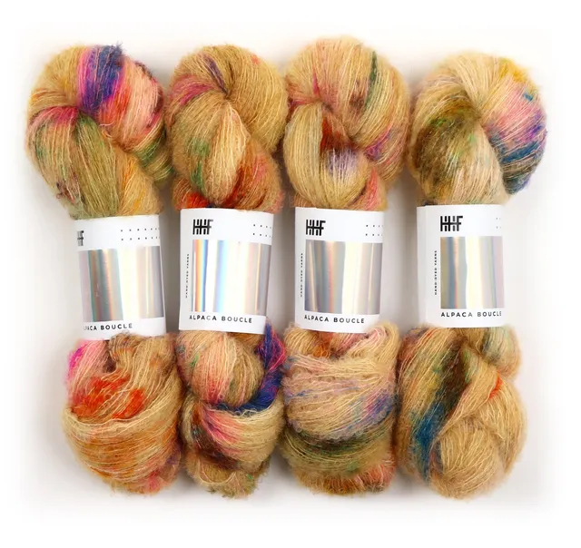 hedgehog-fibres-alpaca-boucle-dijon-fil-dentelle-100g image 1