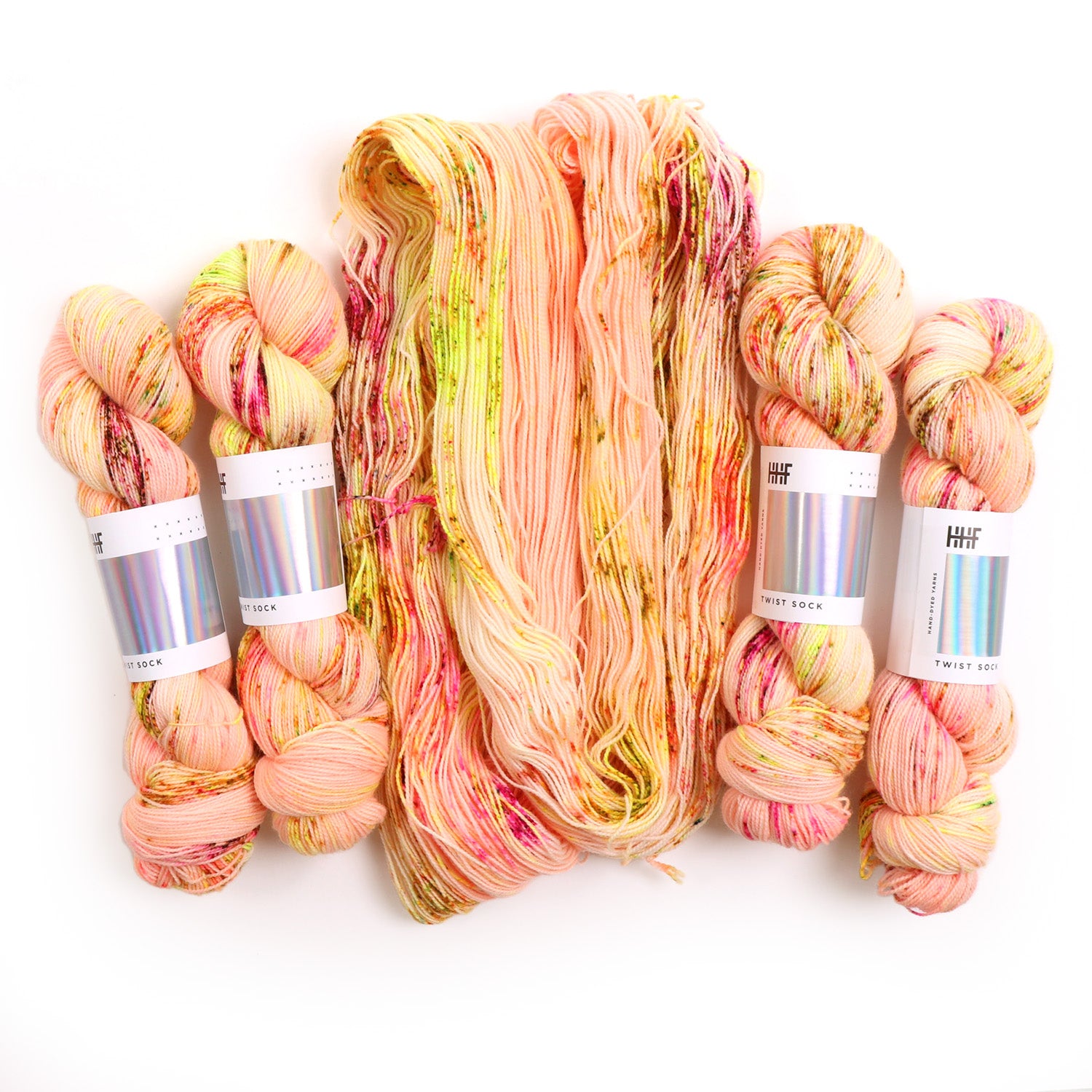 hedgehog-fibres-twist-sock-peachy-keen-fil-chaussettes-100g image 1