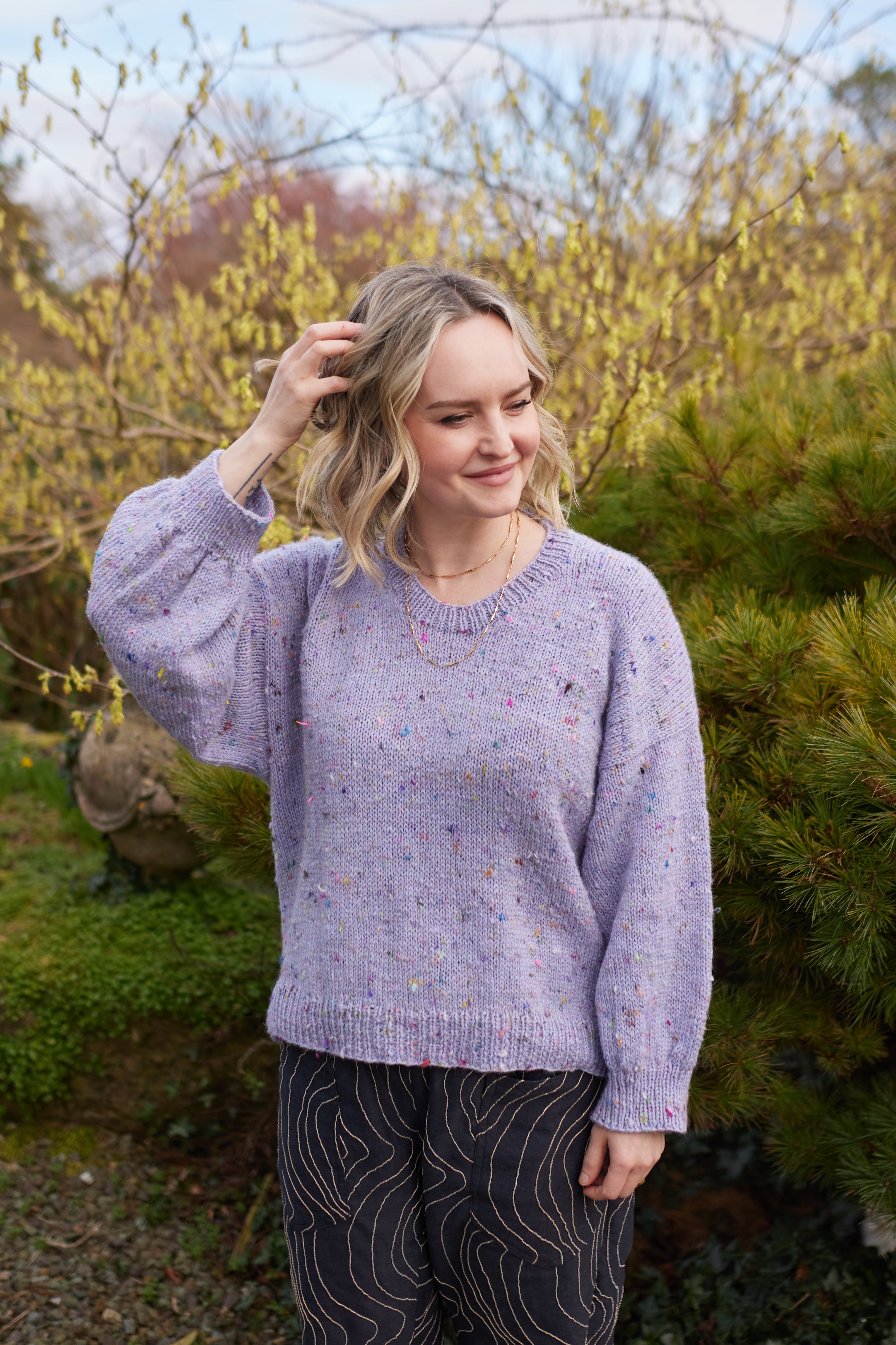 hedgehog-fibres-cozy-tweedy-set-laine-tweed-soot-5-cheveaux image 4