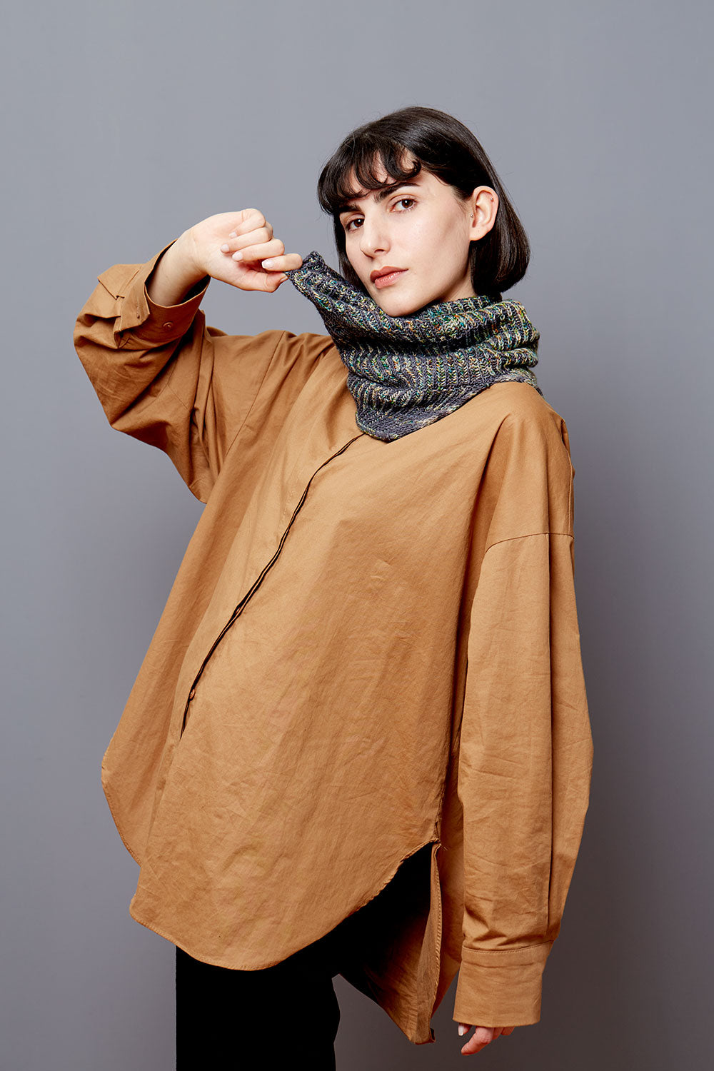 gusto-wool-moire-patron-tricot-snood-brioche image 2