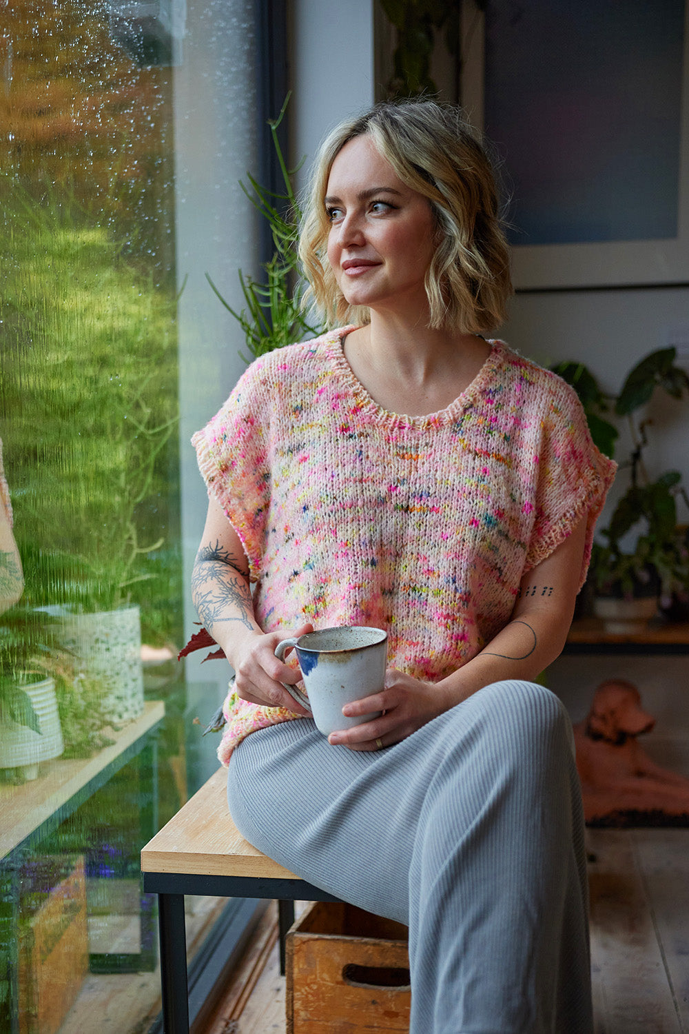 hedgehog-fibres-patterns-souffl-tee-patron-tricot-top-dentelle image 1