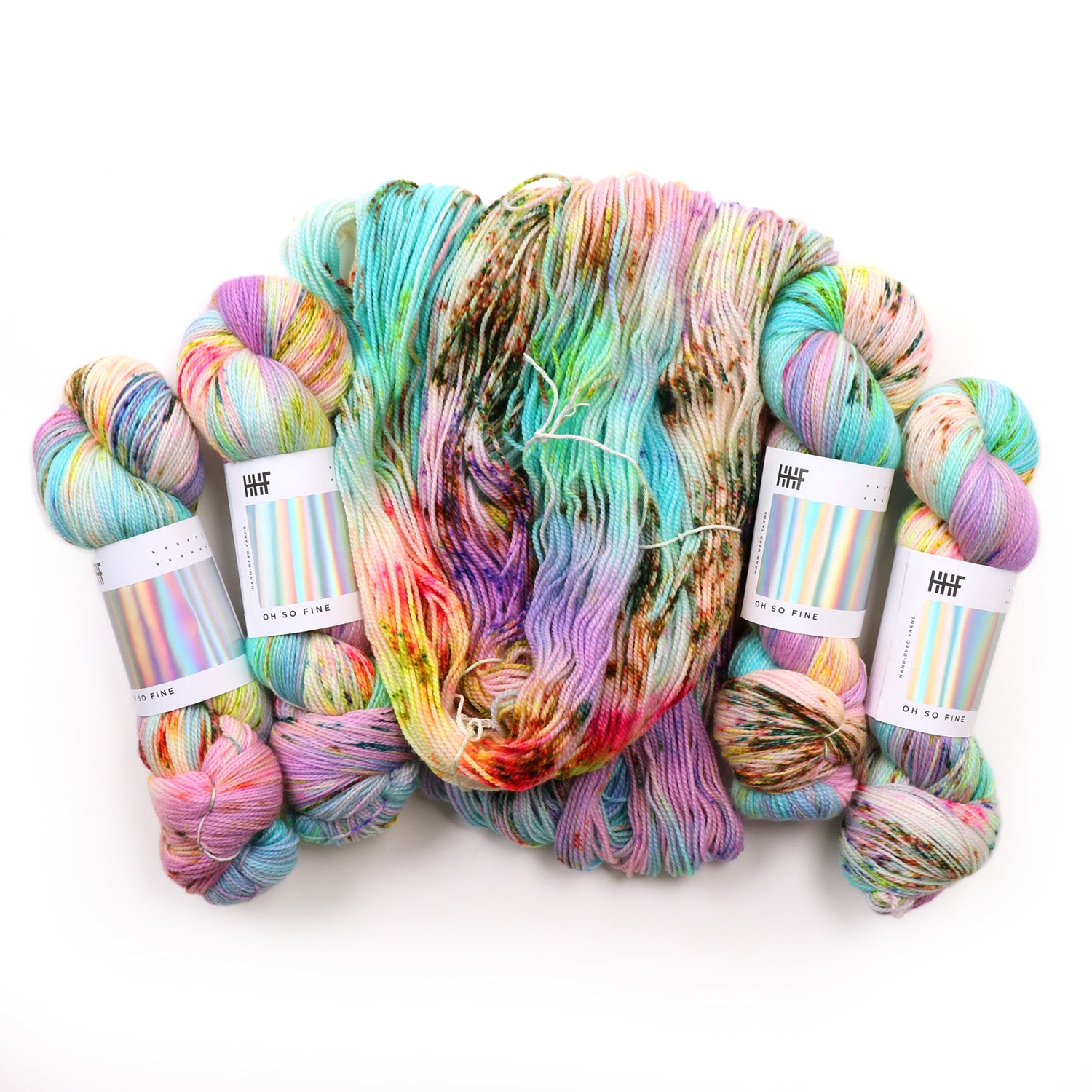 hedgehog-fibres-custom-dye-sunshower-fil-sur-commande-teint-main image 6