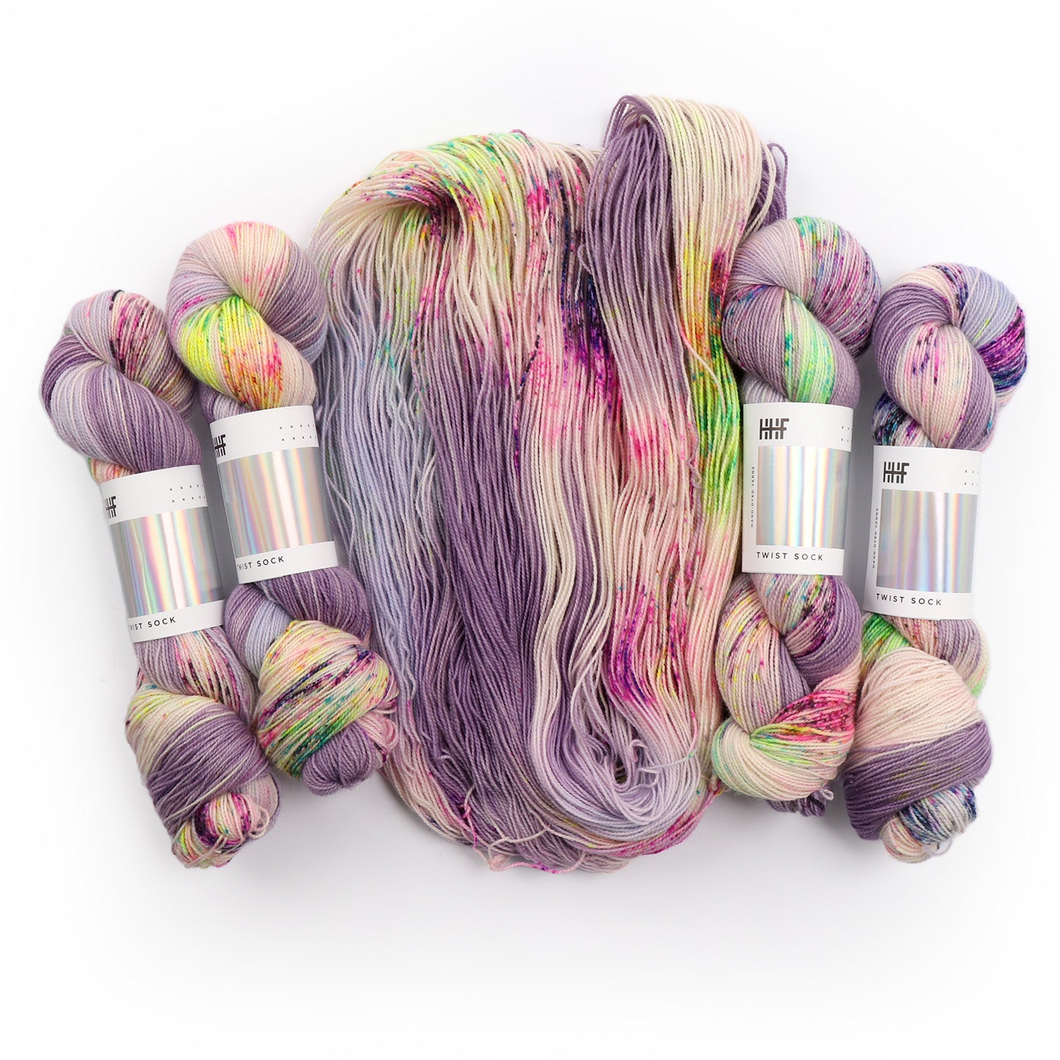 hedgehog-fibres-twist-sock-rain-on-violets-fil-chaussettes image 1