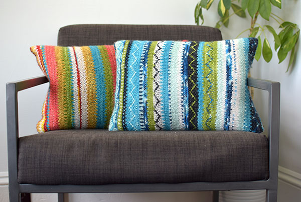 handmaiden-patterns-lumbar-colourwork-pillow-patron-coussin image 1