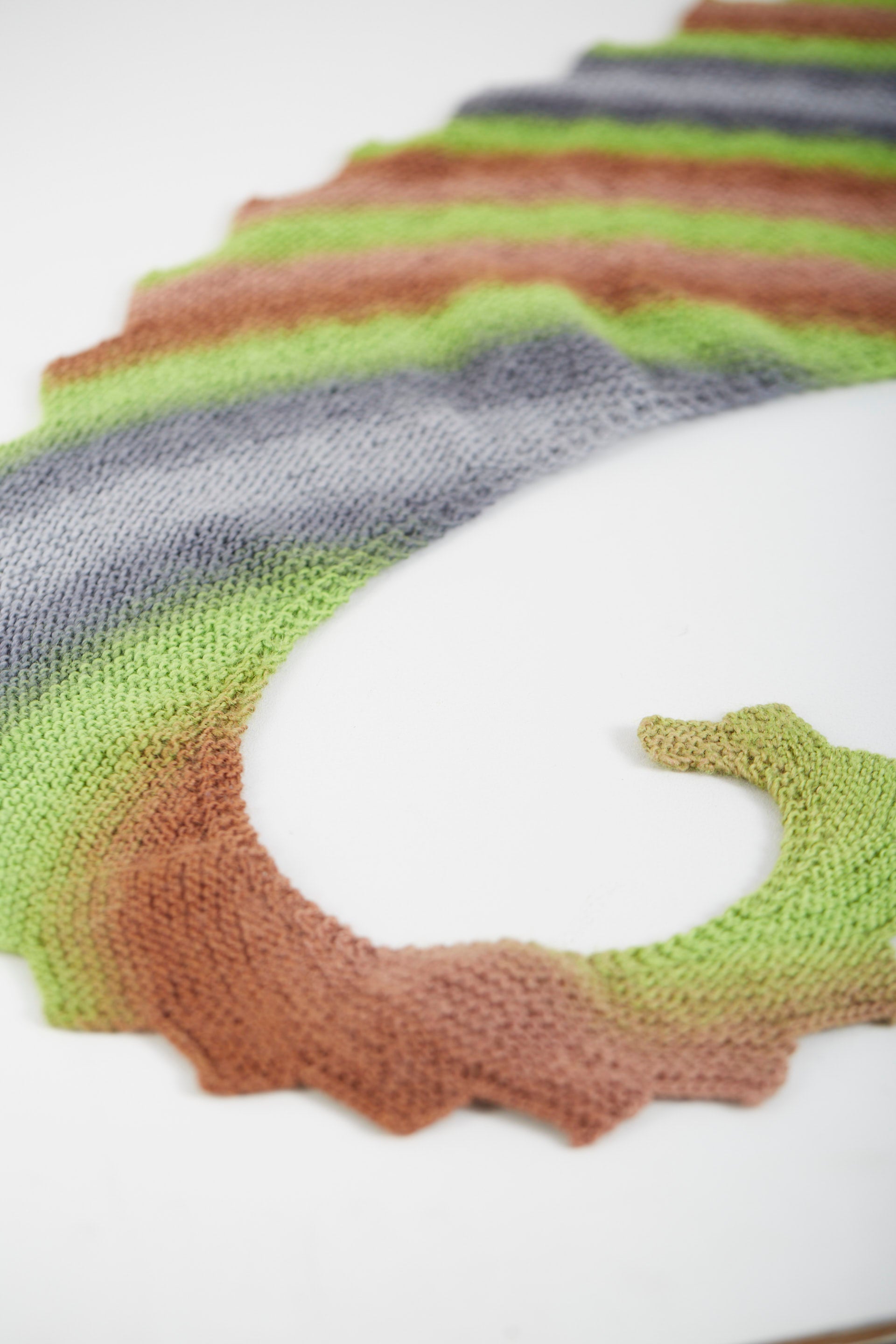gusto-wool-scala-scarf-patron-tricot-anglais image 1