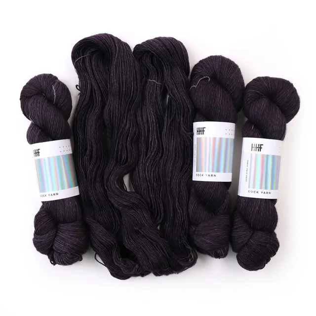 hedgehog-fibres-sock-yarn-graphite-fil-chaussettes-100g-m-rinos image 1