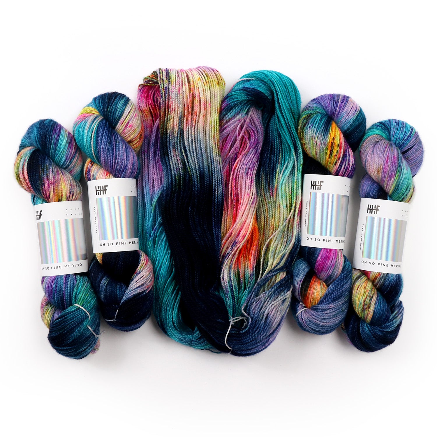 hedgehog-fibres-custom-dye-midnight-lagoon-laine-sur-commande image 5