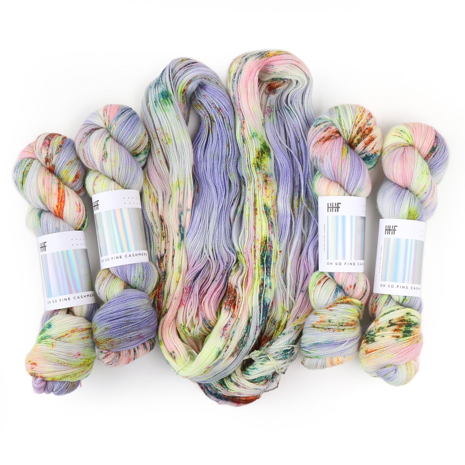 hedgehog-fibres-oh-so-fine-cashmere-fil-potluck-3907-100g image 1