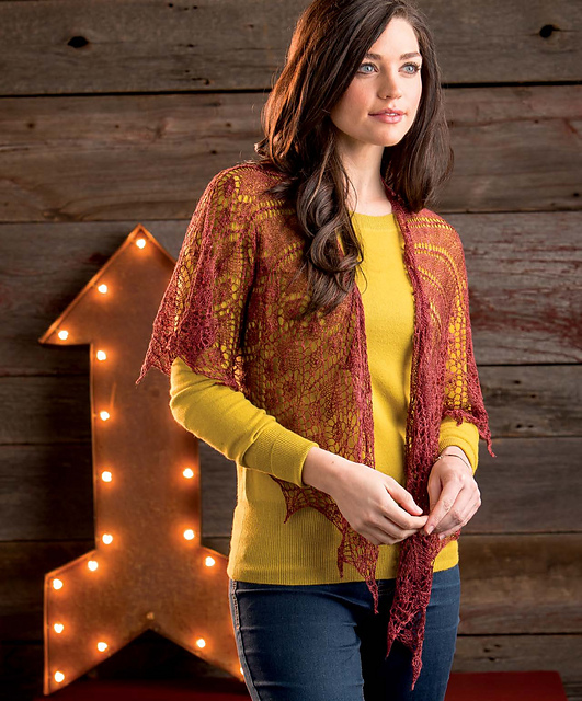 handmaiden-patterns-carmilla-shawl-patron-tricot-ch-le-dentelle image 1